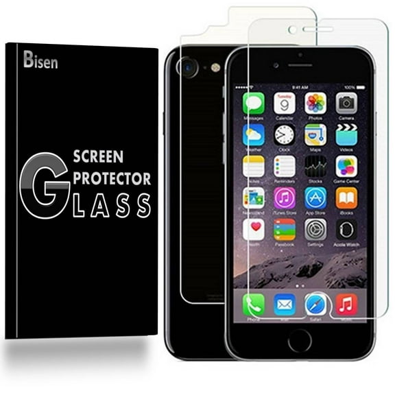 iPhone 7 (4.7") [2-Pack BISEN] Ultra Clear FULL BODY [Front   Rear] Screen Protector, Anti-Scratch, Anti-Shock