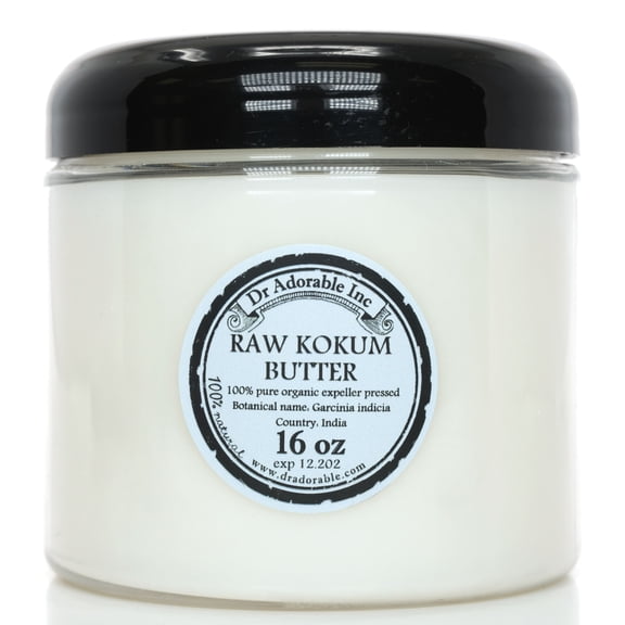 Dr Adorable - 16 oz - Kokum Butter - RAW Organic 100% Pure