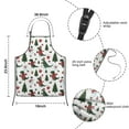 thumbnail image 3 of White Cartoon Christmas Dinosaurs Sweaters Pattern Kids Aprons for Girls and Boys,Adjustable Neck Strap Toddler Aprons for Kids Cooking Baking, 3 of 3