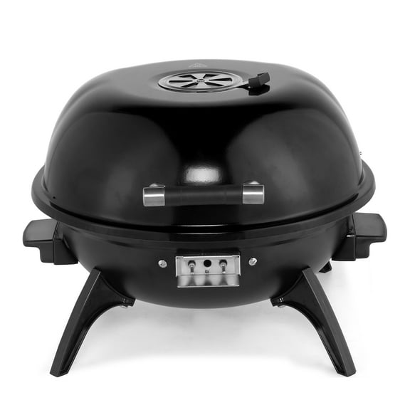 UBesGoo Grill Portable Electric Grill 1600W with Warming Rack,Waterproof Plug for Patio,Camping,Hiking