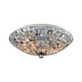thumbnail image 1 of Cappa Shells 2 Light Flush avec Matériel en Nickel Satiné et Coques Grises Capiz, 1 of 2