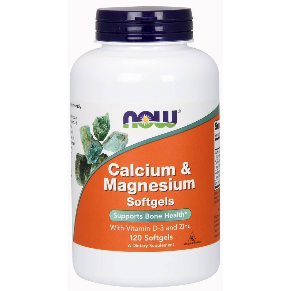 NOW Supplements, Calcium & Magnesium with Vitamin D3 and Zinc, Supports Bone Health*, 120