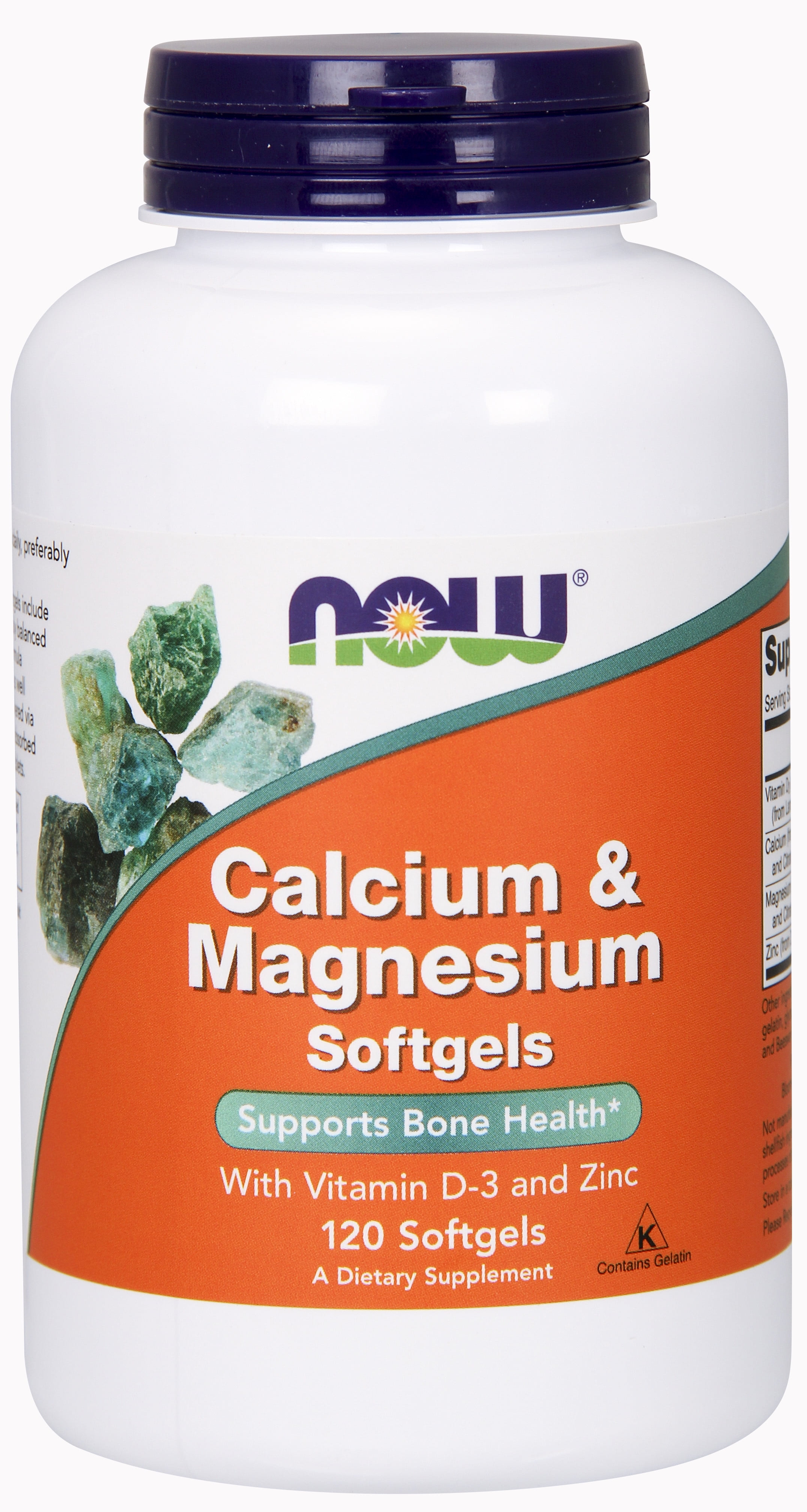 NOW Supplements Calcium Magnesium With Vitamin D 3 And Zinc 