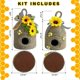 thumbnail image 2 of Bigger Bee Hive Decor,2 Pack Bumble Bee Rustic Decor Hive,Natural Bee House, Bumble Bee Theme Party Decor Spring Summer Rustic Farmhouse Kitchecn Tabl, 2 of 5
