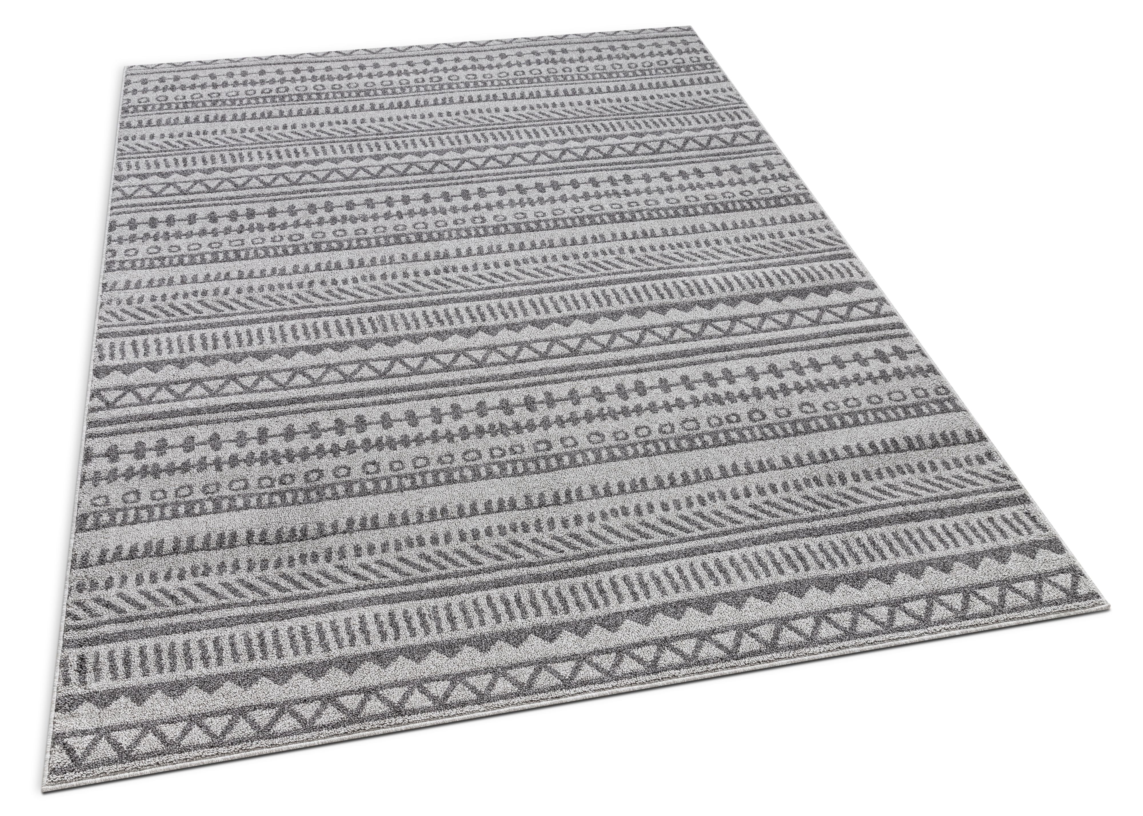 Well Woven Verona Easton Grey Modern Geometric 5'3" x 7'3" Area Rug