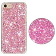 thumbnail image 5 of Allytechgroup Glitter Bling Case Compatible with Apple iPhone SE 2022/2020 3rd 2nd Gen iPhone 7 8 for Girls Women, Slim Fit Soft TPU Back Cover Anti-Scratch Bumper Shockproof Phone Case, Pink, 5 of 5