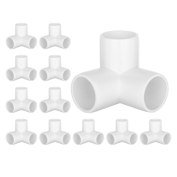 Accesorios de tubería de PVC de 3 vías tallados exquisitamente para muebles, grado 1 pulgada