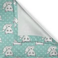 thumbnail image 4 of Ambesonne Party Valance Pack of 2, Dogs on Polka Dot Motif, 42"X12", Charcoal Grey Pale Pink, 4 of 5