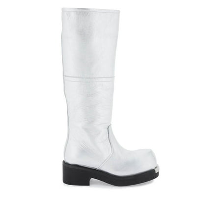 

Mm6 Maison Margiela Laminated Leather Boots Women