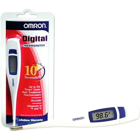 Digital Thermometer Rectal Beeps 60 Second Reading Memory Waterproof 1/EA