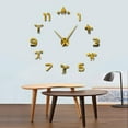 thumbnail image 3 of Weightlifting Fitness DIY Large Wall Clock Powerlifting Bodybulding Frameless Giant Wall Watch 3D Mirror Wall Sticker(Silver,47inch), 3 of 9
