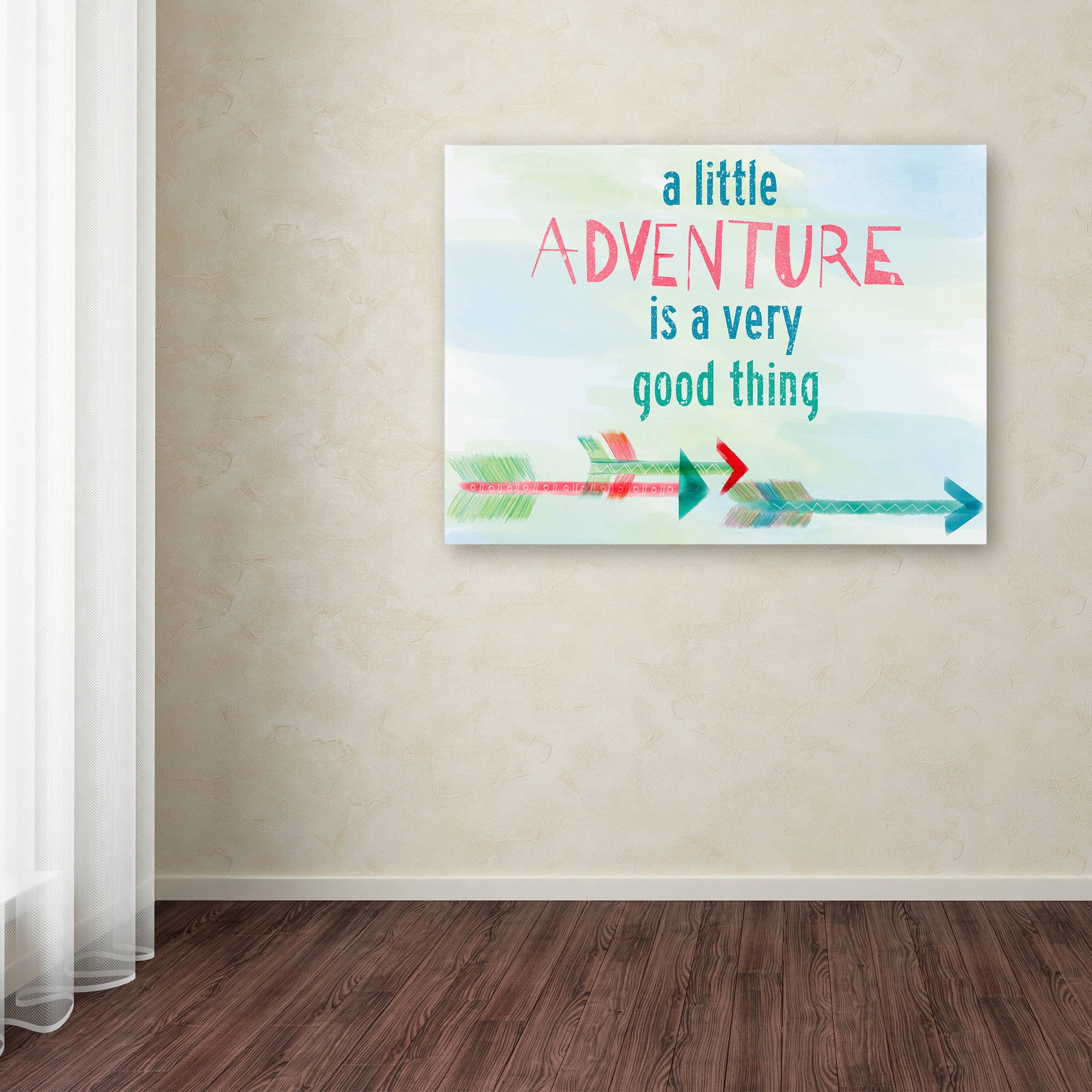 Trademark Fine Art "Adventure" Canvas Art by Lisa Powell Braun