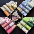 thumbnail image 1 of 30pcs Flower Dot Stripe Cotton Cloth Diy Sewing Patchwork Quilting Doll Cloth Handmade Needlework Fabric, 1 of 9