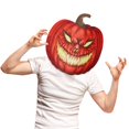 thumbnail image 6 of GYRATEDREAM Pumpkin Head Mask for Halloween, Scary Pumpkin Masks for Teen, Cosplay Costume Accessories Mask, 6 of 8