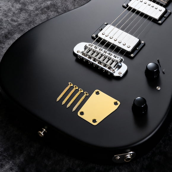 RUNROTOO 2Ud De Montaje Para Cuello De Bajo Y Guitarra Eléctrica En Metal Dorado