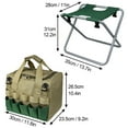 thumbnail image 3 of Garden Stool, 2025 New Folding Garden Seat with Detachable Storage Bag, Multi-Pocket Gardening Bench, Portable Zipper Gardener Tool Seat for Adults, 3 of 6