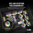 thumbnail image 2 of Ventilador Corsair iCUE LINK QX120 RGB con cúpula magnética de 120 mm, color negro, 2 of 8