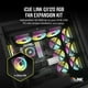 thumbnail image 2 of Ventilador Corsair iCUE LINK QX120 RGB con cúpula magnética de 120 mm, color negro, 2 of 8