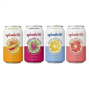 Spindrift Sparkling Water, 4 .. Flavor Variety Pack, Made .. with Real Squeezed Fruit, .. 12 Fl Oz (Pack .. of 20)