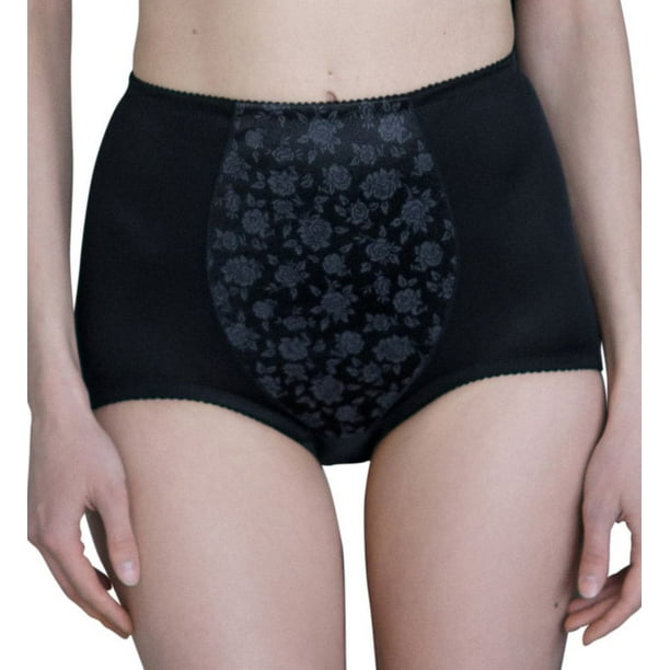 Women's Cortland Intimates 4239 High Waist Shaping Brief Panty (Black XL)
