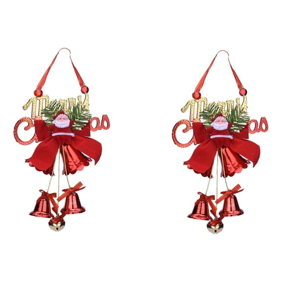 Vikakiooze 2023 Christmas Tree Ornaments Jingle Bell Hanging Pendant Xmas Home Party Decorations