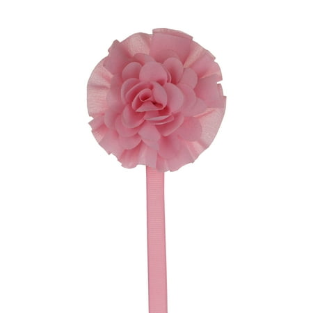 Satin Flower Pacifier Clip