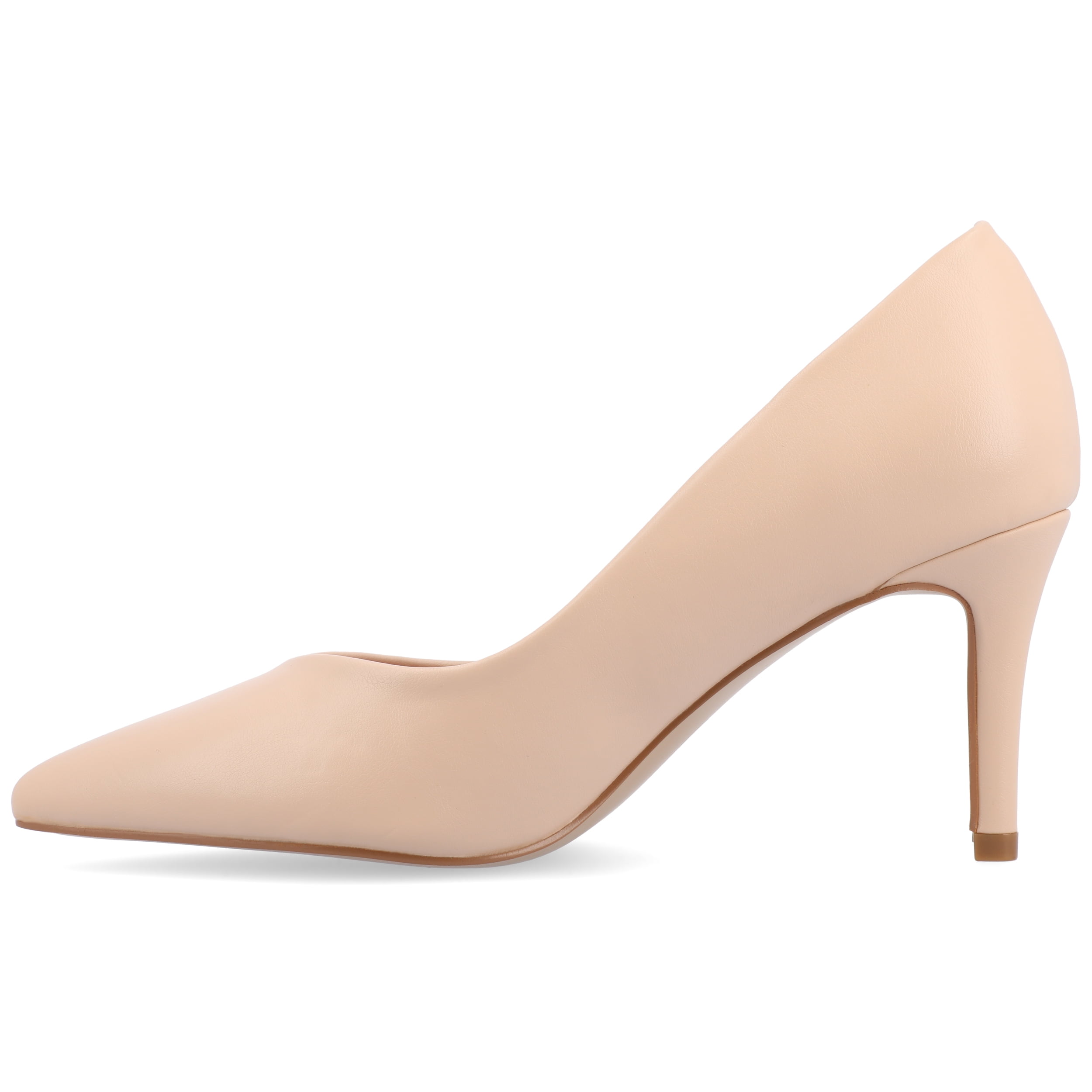Journee Women's Gabriella SuperNatural Shades Narrow Width Slip On Pointed Toe Pumps