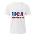 thumbnail image 4 of Taqqpue 4th of July Shirts for Men American Flag Short Sleeve Patriotic Independence Day Tee Top, 4 of 5