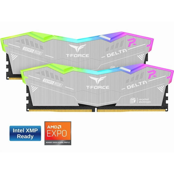 Team T-Force Delta ECO 32GB (2 x 16GB) 288-Pin PC RAM DDR5 6400 (PC5 51200) Desktop Memory Model FF2D532G6400HC32ADC01