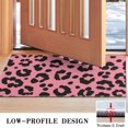 thumbnail image 3 of Pink and Black Of Leopard Print Door Rugs,Washable Non Slip Door Mats Indoor,Decorative Door Mats,Entry Mat Indoor for Entrance,Bedroom,Kitchen,Bathroom,17"x30", 3 of 6