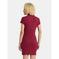 thumbnail image 3 of No Boundaries Ribbed Polo Mini Dress, Women’s, 3 of 5