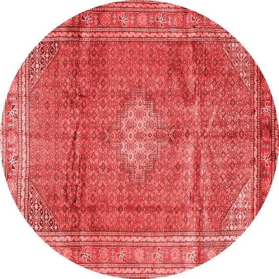 Ahgly Company Indoor Round Persian Red Traditional Area Rugs, 3' Round