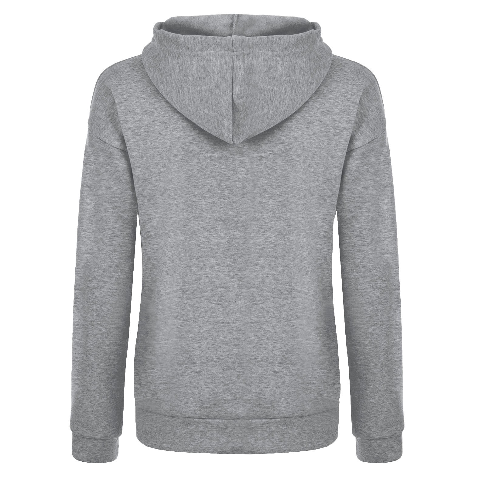 Ichuanyi Womens Tops, Summer Autumn Winter Ladies Long-Sleeved Pullover Print Round Neck Hooded Sweatshirt