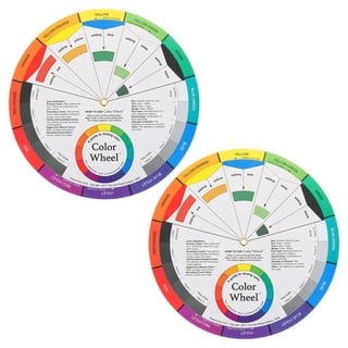 Creative Color Wheel Color Learning Rotation Wheel Color Board Chart Mixed  Color Guide Tool for Woman Man