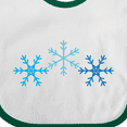thumbnail image 4 of Inktastic Snowflakes Winter Christmas Gift Boys or Girls Baby Bib, 4 of 4
