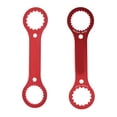 thumbnail image 2 of Xirurus Multifunctional Aluminum Bottom Bracket BB Wrench Tool for TL-FC32 Dub TL-FC25 TL-FC24 Mountain Road Bikes Bicycle Repair, 9.8 inches / 250 mm Length, Red, 2 of 9