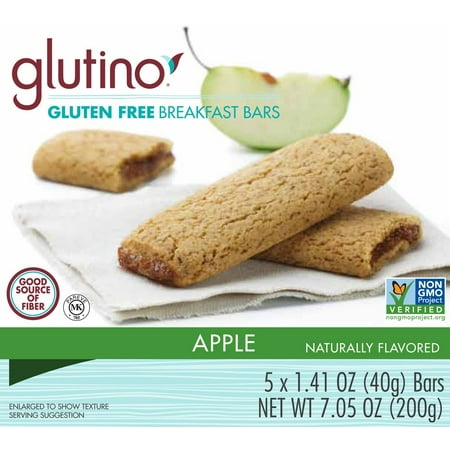 Glutino Gluten Free Breakfast Bars Apple 7.05 Ounce (Pack of 12)