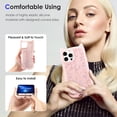 thumbnail image 4 of for iPhone 13 Pro Max Case,Sparkly Cute Cat Ear Case for Women Girls,Glitter Bling Soft TPU Silicone Bumper Protective Cover for iPhone 13 Pro Max,Pink, 4 of 7