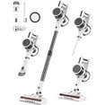thumbnail image 1 of 80,000PRM Motor Cordless Vacuum for Home, Vacuum Cleaner with 2 Adjustable Modes, 2200mAH Battery Max 35 Mins Runtime, and Washable Parts Stick Vacuum (Light Snow White), 1 of 7