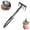 Black, variant on Fmxomd Hand Cultivator Mini Rake - Rubber Grip with Bend Proof Carbon Steel Design - Hand Tool loosens Soil, Rips Out Weeds, Hand Tiller Garden Tool - Rust Proof Heavy Duty Tines and Shaft
