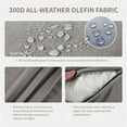 thumbnail image 6 of Giantfurnni Outdoor Deep Seat Cushion 24 X 24 X 6 Inch, Pack of 1, Patio Furniture Cushions with 6 Inch Foam Waterproof & Fade Resistant Perfect for Wicker Chair, Sofa, Couch, Gray, 6 of 8