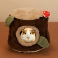 thumbnail image 3 of Pet Enjoy Stump Hamster Bed House Hammock,Small Animal Warm Bed House Hamster Cage Nest Accessories Bedding for Sugar Glider Hamster Small Bird Pet Playing Sleeping, 3 of 8