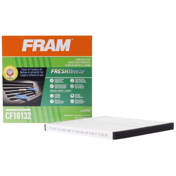 FRAM Fresh Breeze Cabin Air Filter with Arm & Hammer Baking Soda, for Select Lexus and Toyota Vehicles