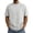 White, variant on Timoontee Men's Solid Color Short Sleeve Round Neck Casual Fashion T-Shirt Gray M