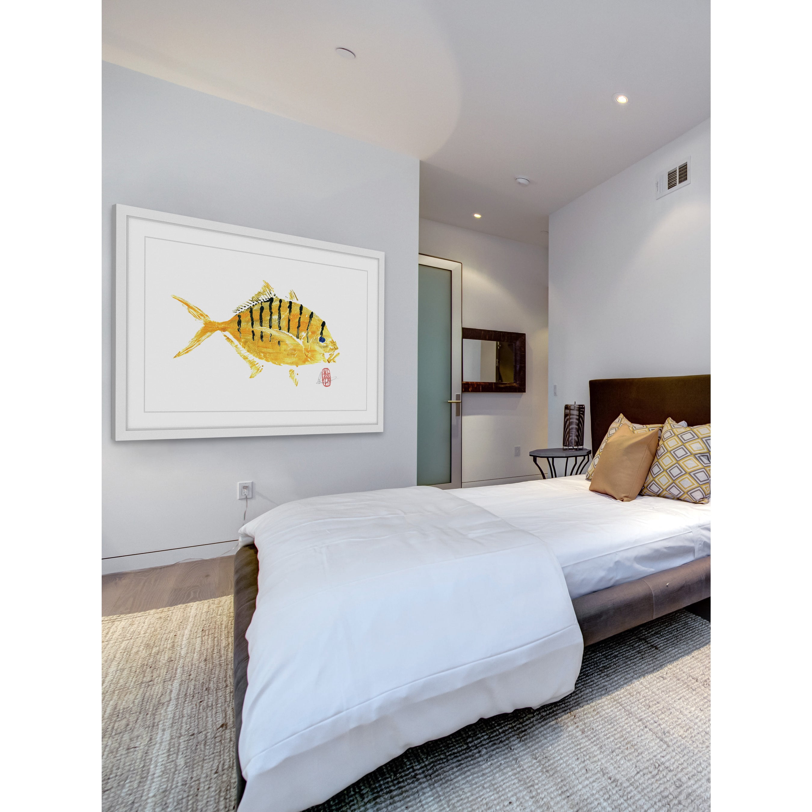 "Golden Trevally" Framed Painting Print