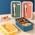 thumbnail image 5 of Bento Boxes For Adults - 1100ml Bento Lunch Box Container For Adults With Fork,Bento Box Adult,Lunch Container,Durable Perfect Size For On-The-Go Meal,Bento Box For Dining Out,Work,Picnic,Pink, 5 of 9
