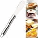 thumbnail image 5 of Cuchillo para mantequilla de acero inoxidable, hoja ancha de diente de sierra para sándwich, cuchillo para sándwich multifunción para untar mantequilla, crema, queso (plata) -, 5 of 5