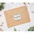thumbnail image 3 of Darling Souvenir Round 45 Pcs Floral Border Save The Date Stickers Wedding Personalized Bride Groom Names And Date Envelope Seals - White, 3 of 4