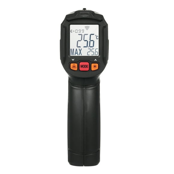 Lepmerk Industrial thermometer,Temp Display Test Infrared Thermometer Non- Temperature -30C~380C(-22F~716F) Non- Adjustable Emissivity Temperature Lcd Kitchen Scientific Lcd Thermometer Use