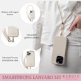thumbnail image 2 of Juego de cordones para smartphone KEDZIE de cuero vegano universal, 2 of 7